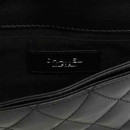 Chanel Calfskin Quilted CC Uniform Flap Belt Bag Black 5 of 9