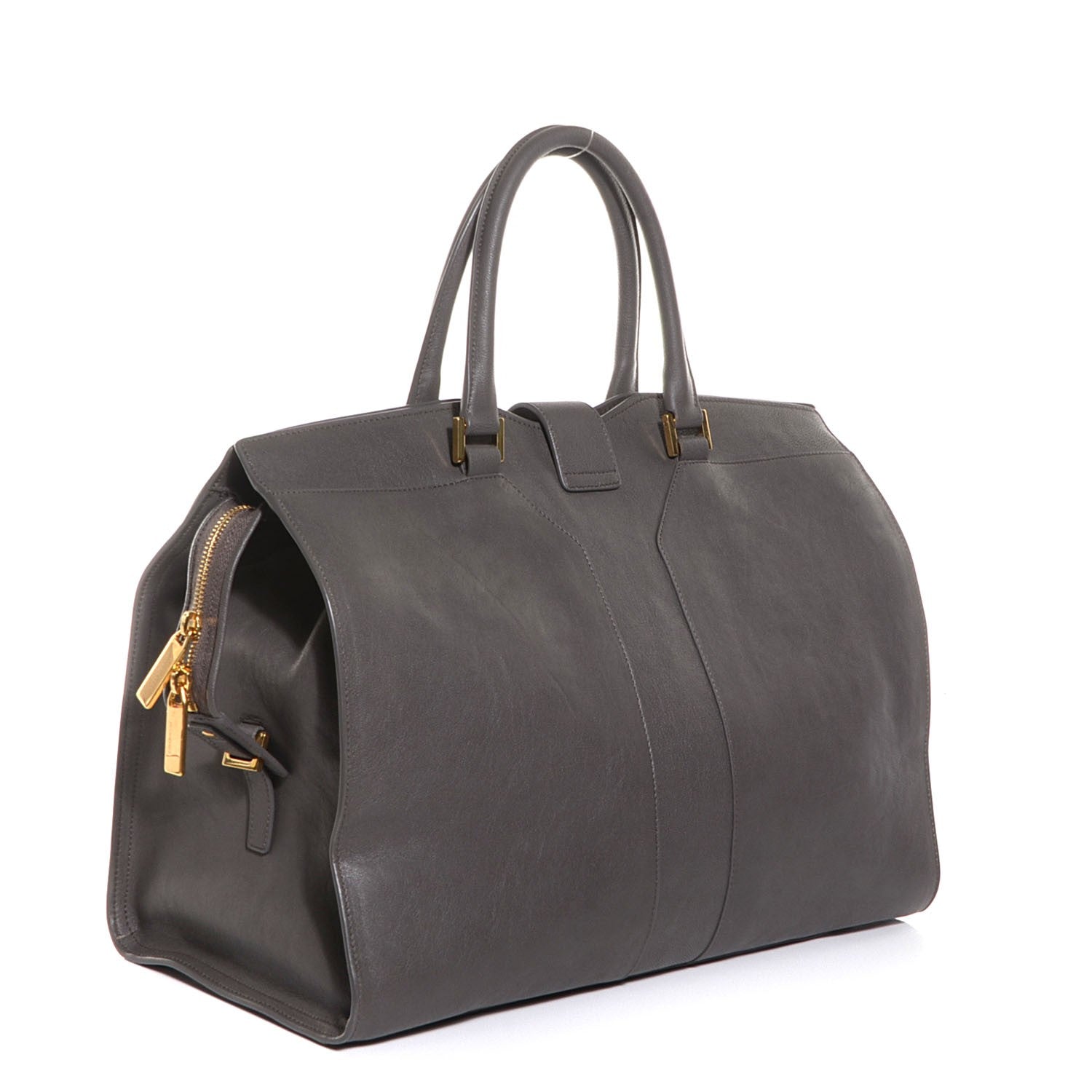 Saint Laurent Sheepskin Large Cabas ChYc Grey 3 of 8