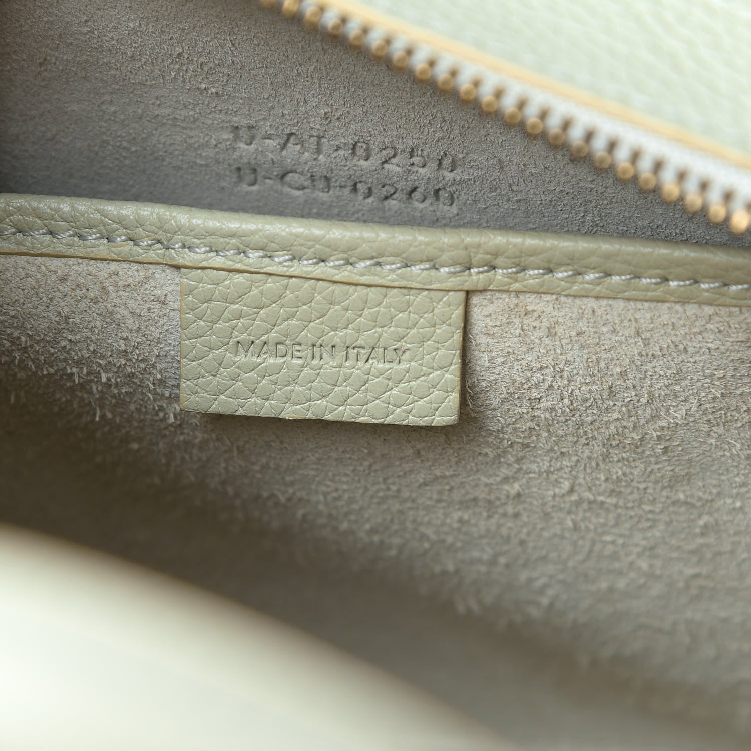Celine Drummed Calfskin Nano Luggage Vert D'eau 7 of 12