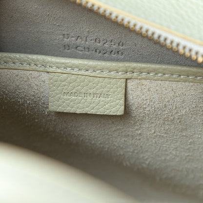 Celine Drummed Calfskin Nano Luggage Vert D'eau 7 of 12