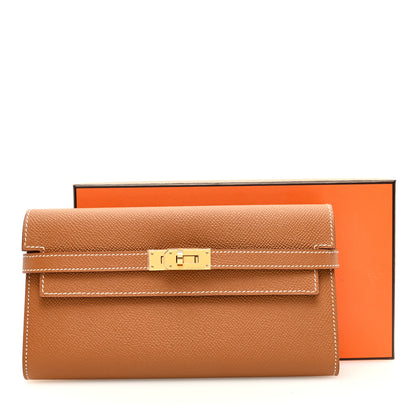 Hermes Epsom Kelly Longue Wallet Gold 8 of 8