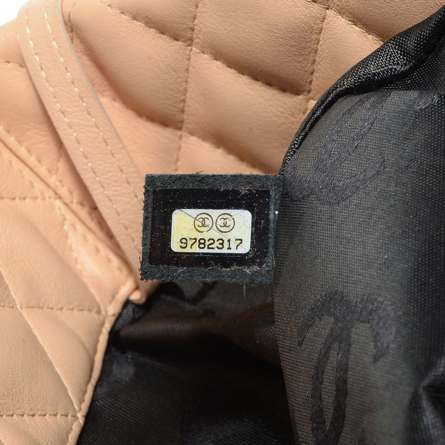 Chanel Calfskin Quilted Large Cambon Tote Beige Black 6 of 9