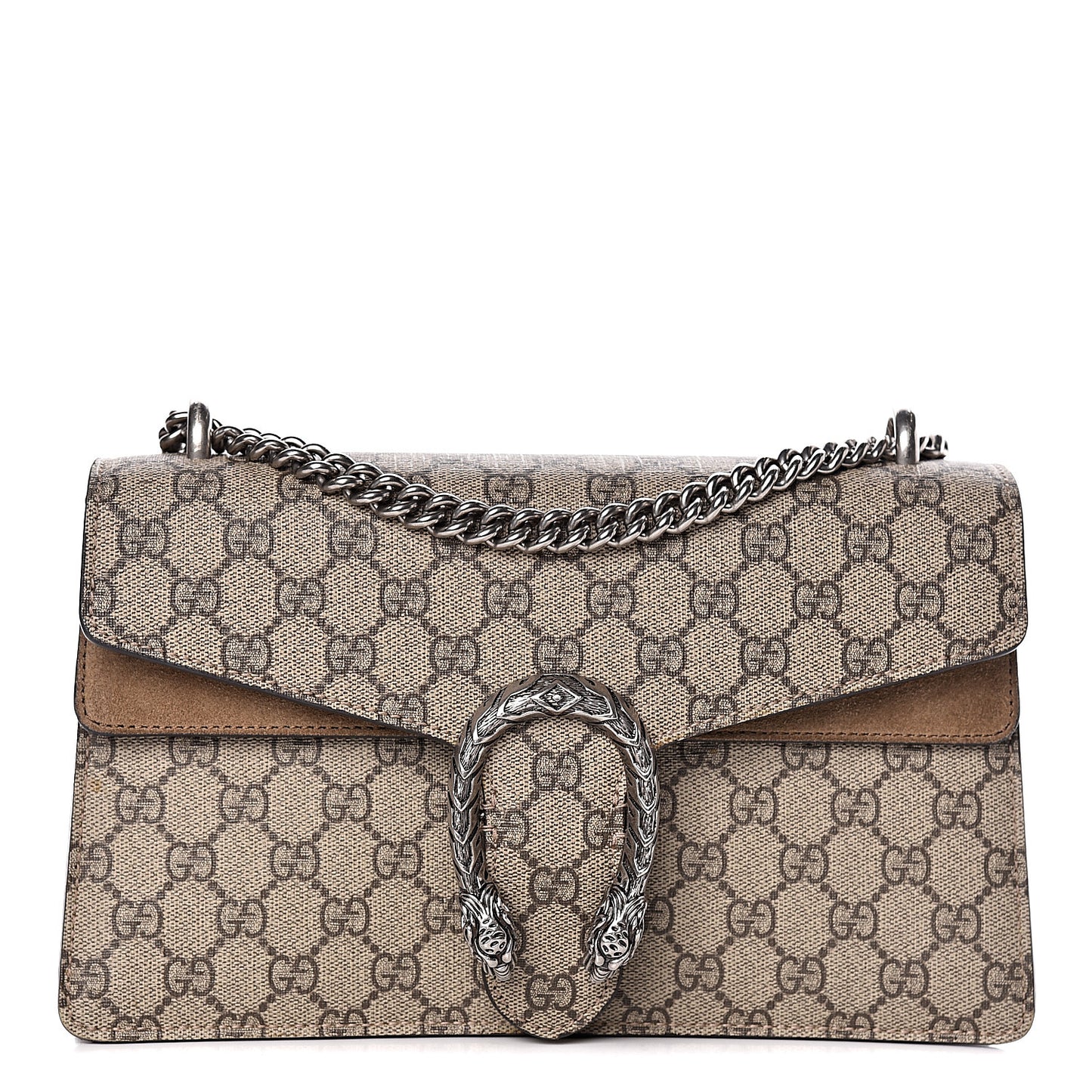 GG Supreme Monogram Small Dionysus Shoulder Bag Taupe