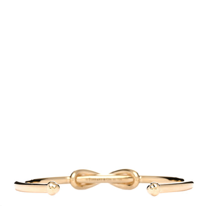 Tiffany 18K Yellow Gold Infinity Cuff Bracelet 2 of 4