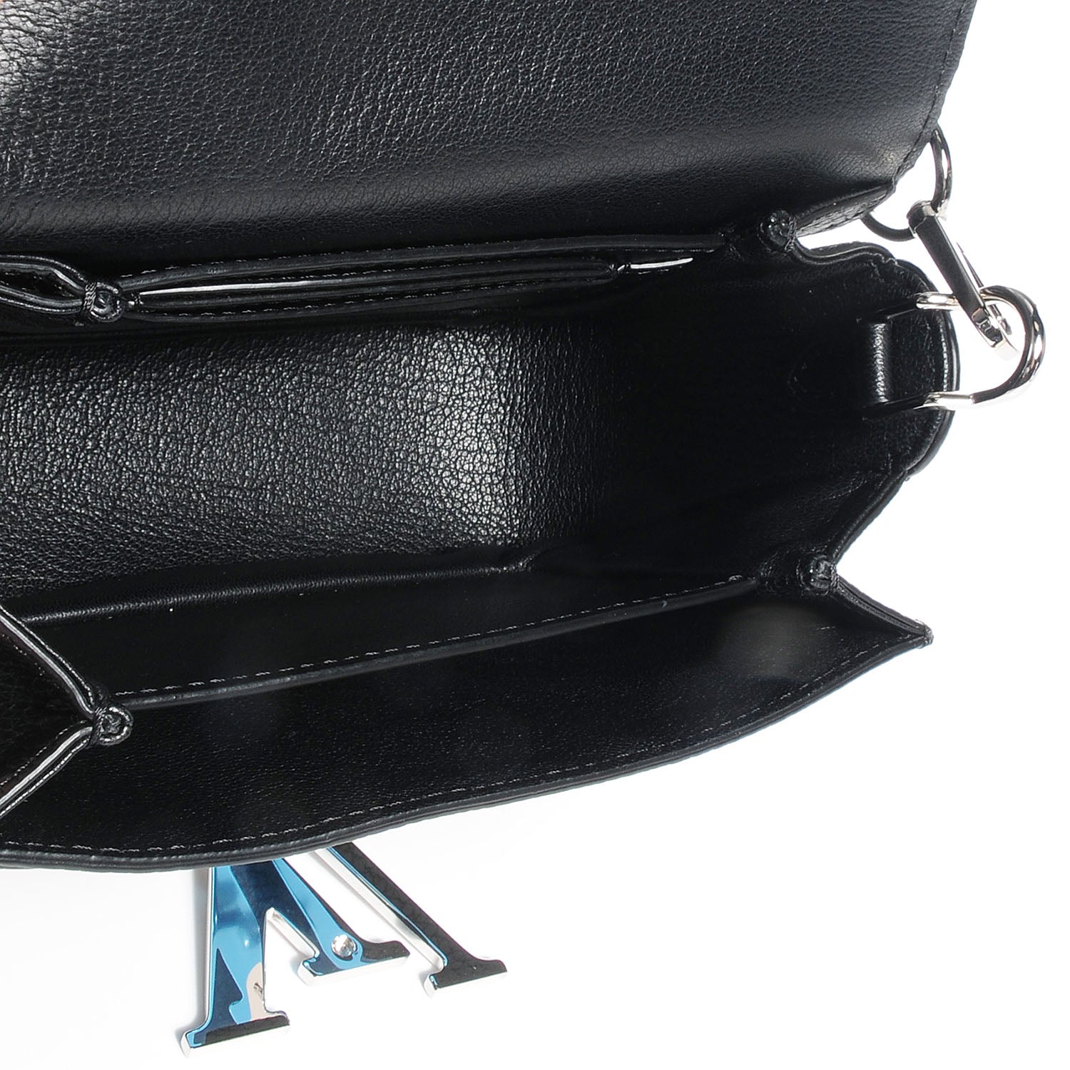 Louis Vuitton Taurillon Vivienne LV Black Silver 7 of 8