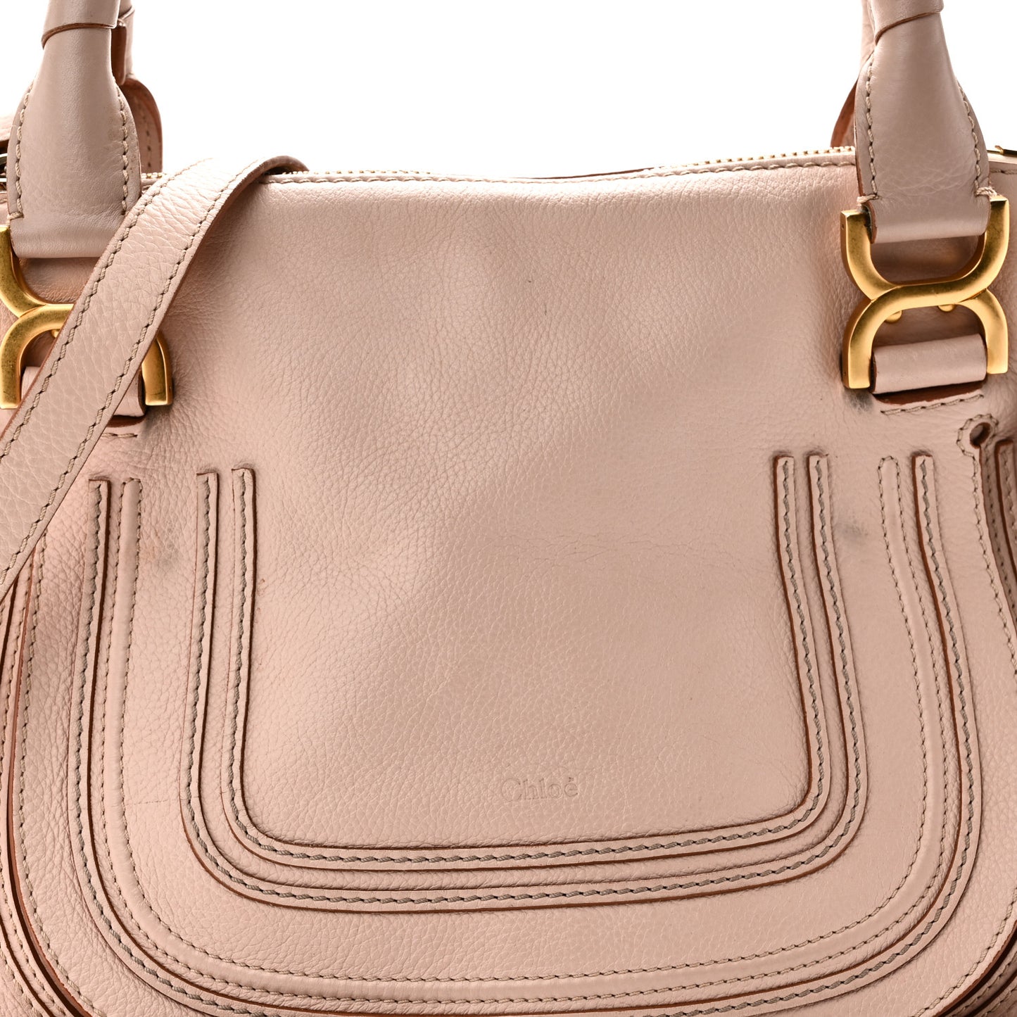 Calfskin Medium Marcie Satchel Blush Nude