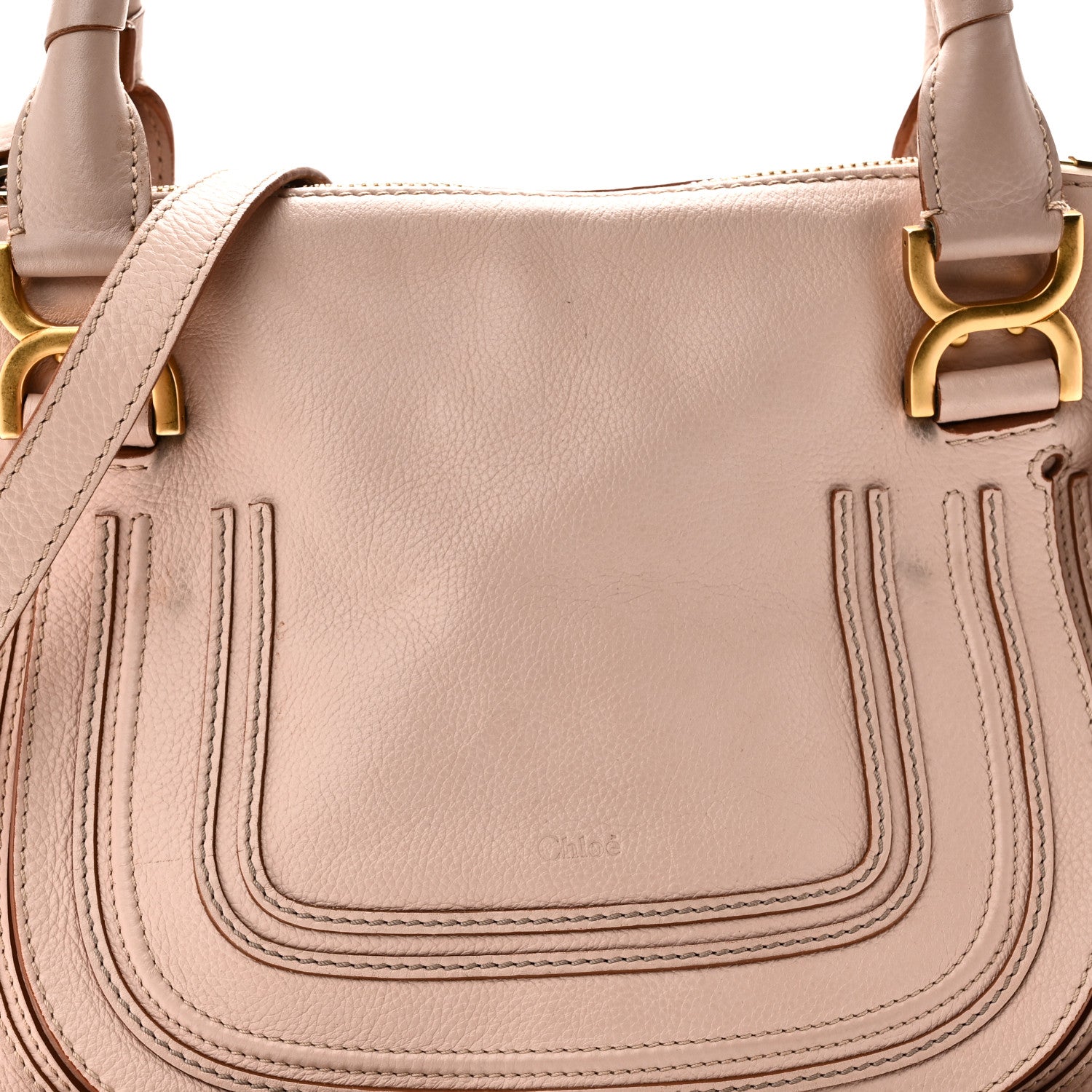 Chloe Calfskin Medium Marcie Satchel Blush Nude 7 of 10