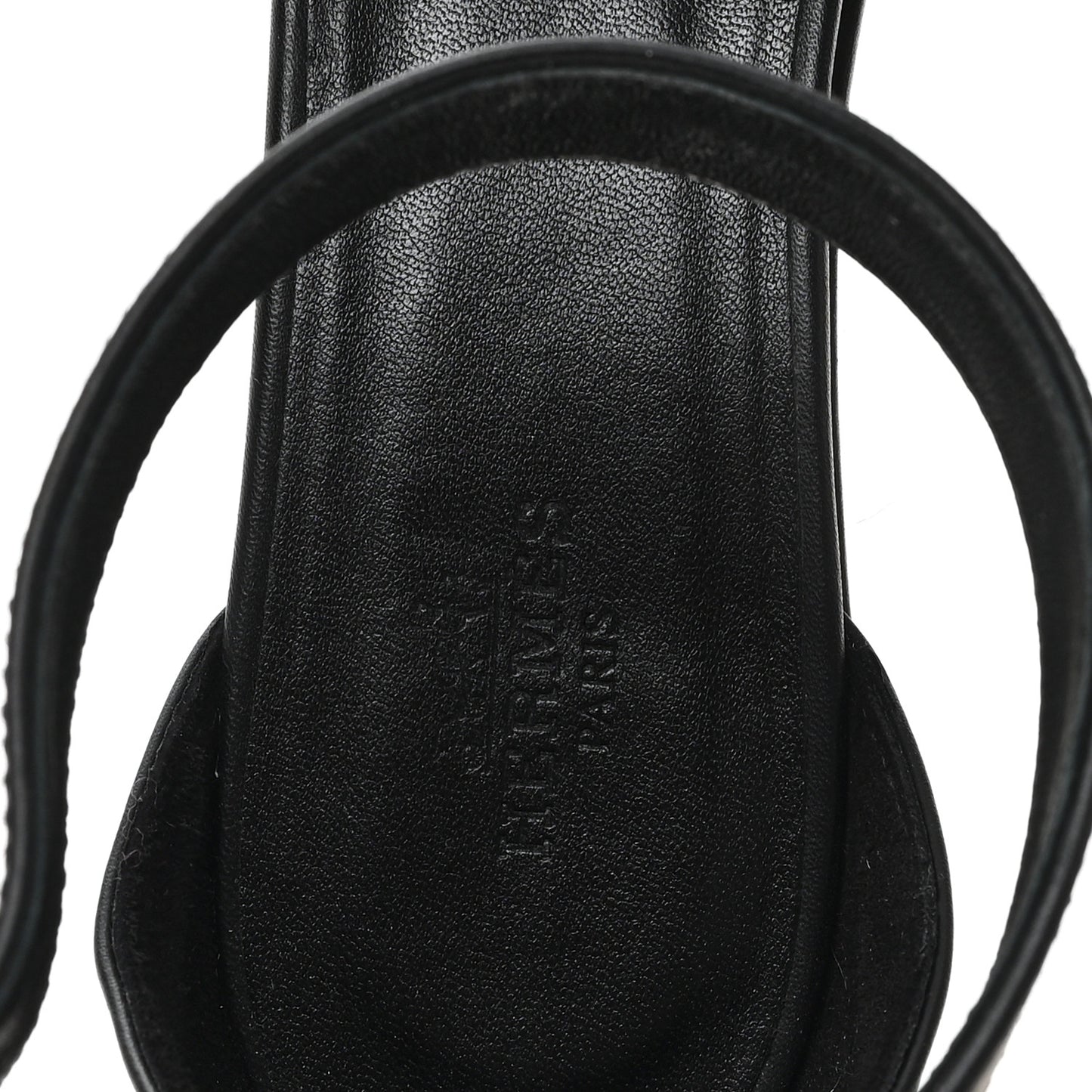 Goatskin Elda Espadrille Wedge Sandals 39 Black