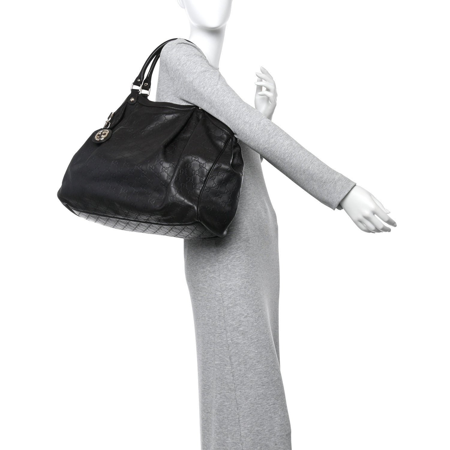 Gucci Guccissima Vitello Tender Large Sukey Tote Testa di Moro 2 of 10
