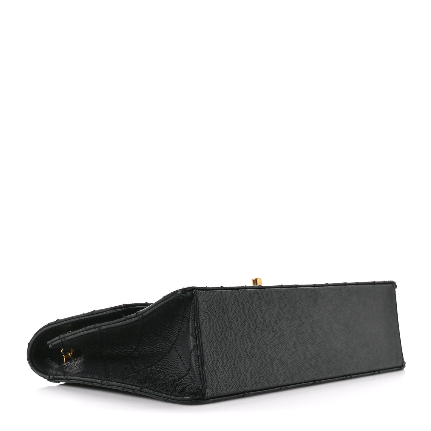 Caviar Quilted Medium Single Flap Black