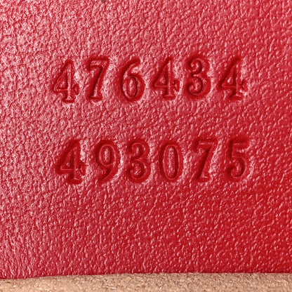 Gucci Calfskin Matelasse GG Marmont Belt Bag 75 30 Hibiscus Red 7 of 8