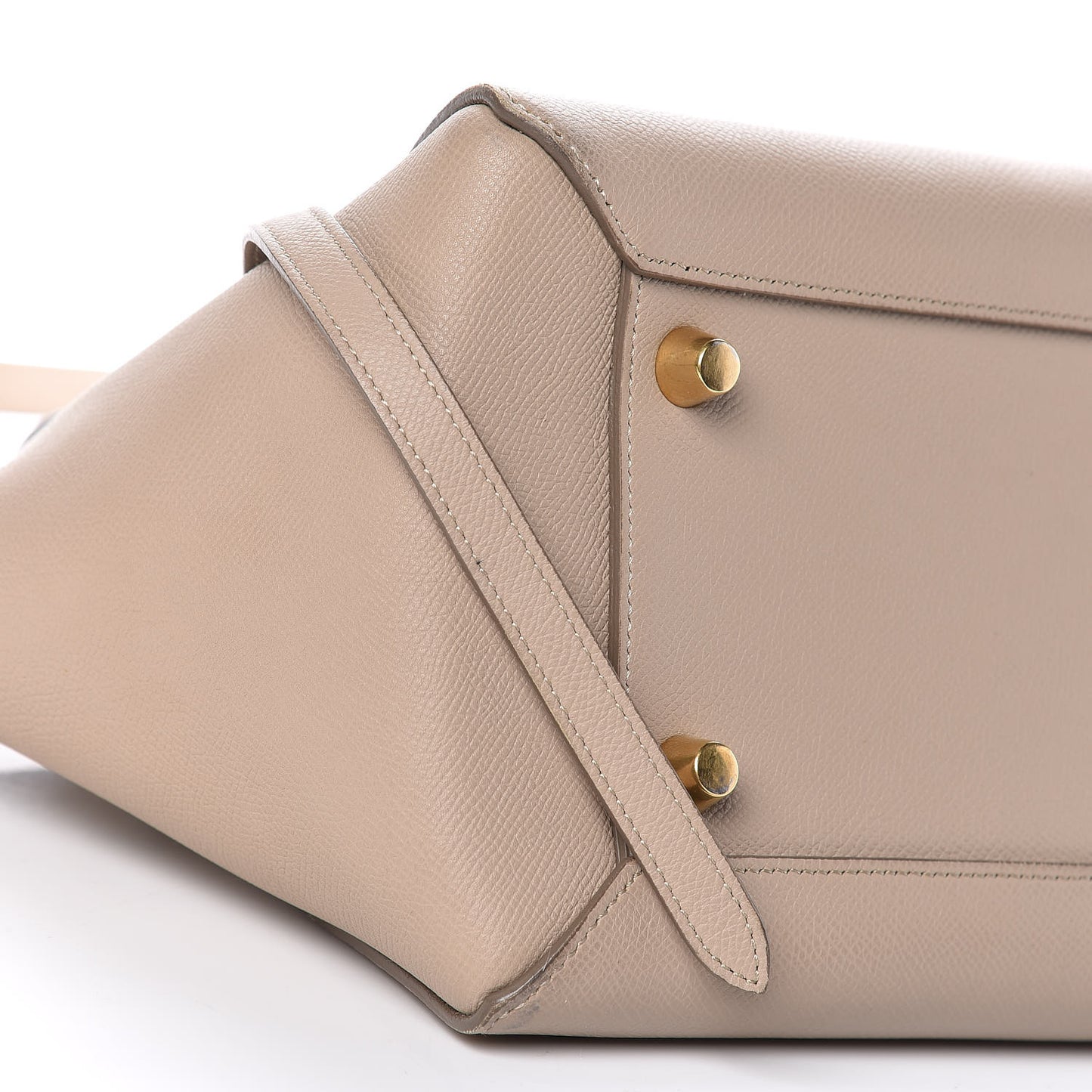 Grained Calfskin Mini Belt Bag Light Taupe