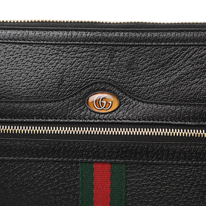 Gucci Calfskin Large Ophidia Pouch Clutch Black 7 of 7