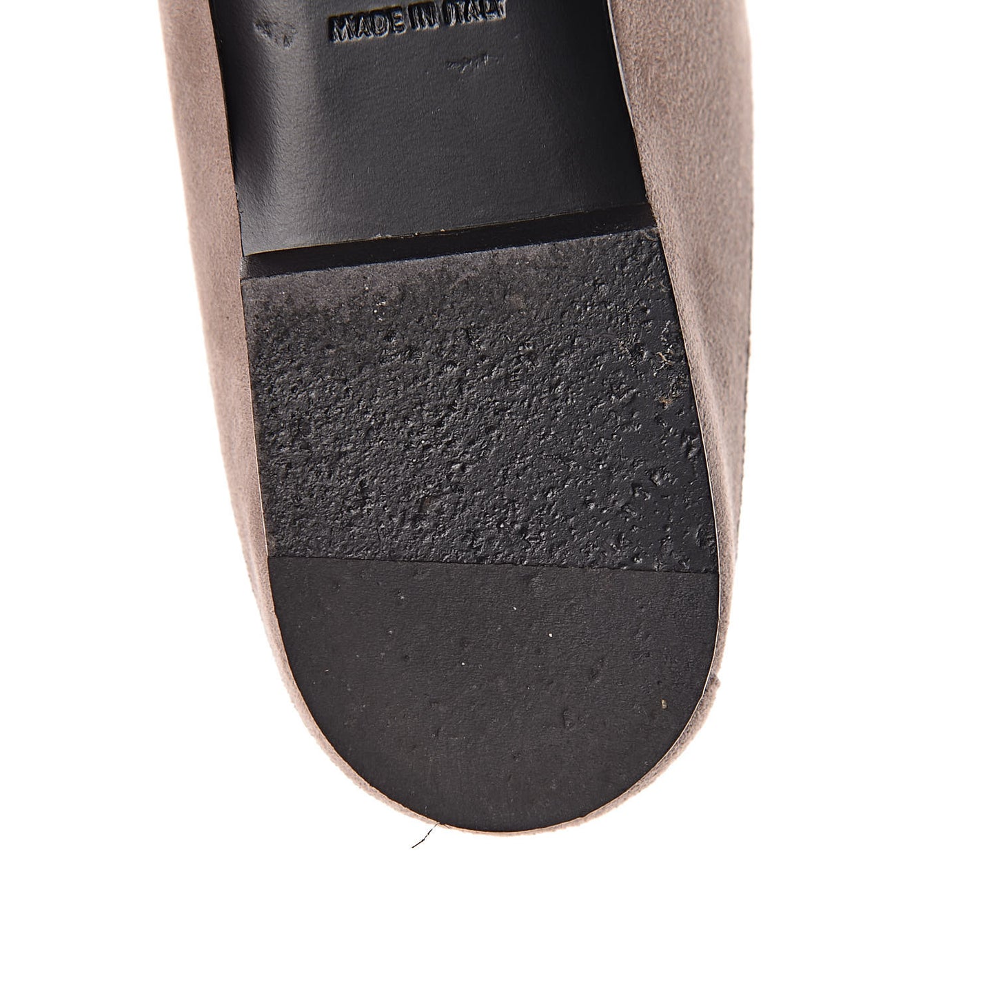 Suede Goatskin Crystal Roxane Mules 35 Champagne Rose Grey