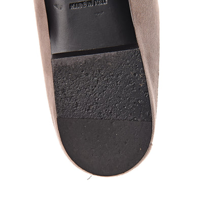 Hermes Suede Goatskin Crystal Roxane Mules 35 Champagne Rose Grey 9 of 18