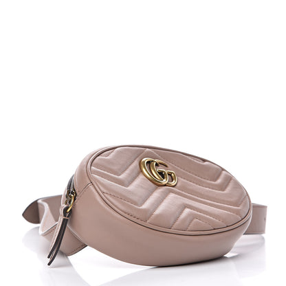 Gucci Calfskin Matelasse GG Marmont Belt Bag 85 34 Porcelain Rose 4 of 12