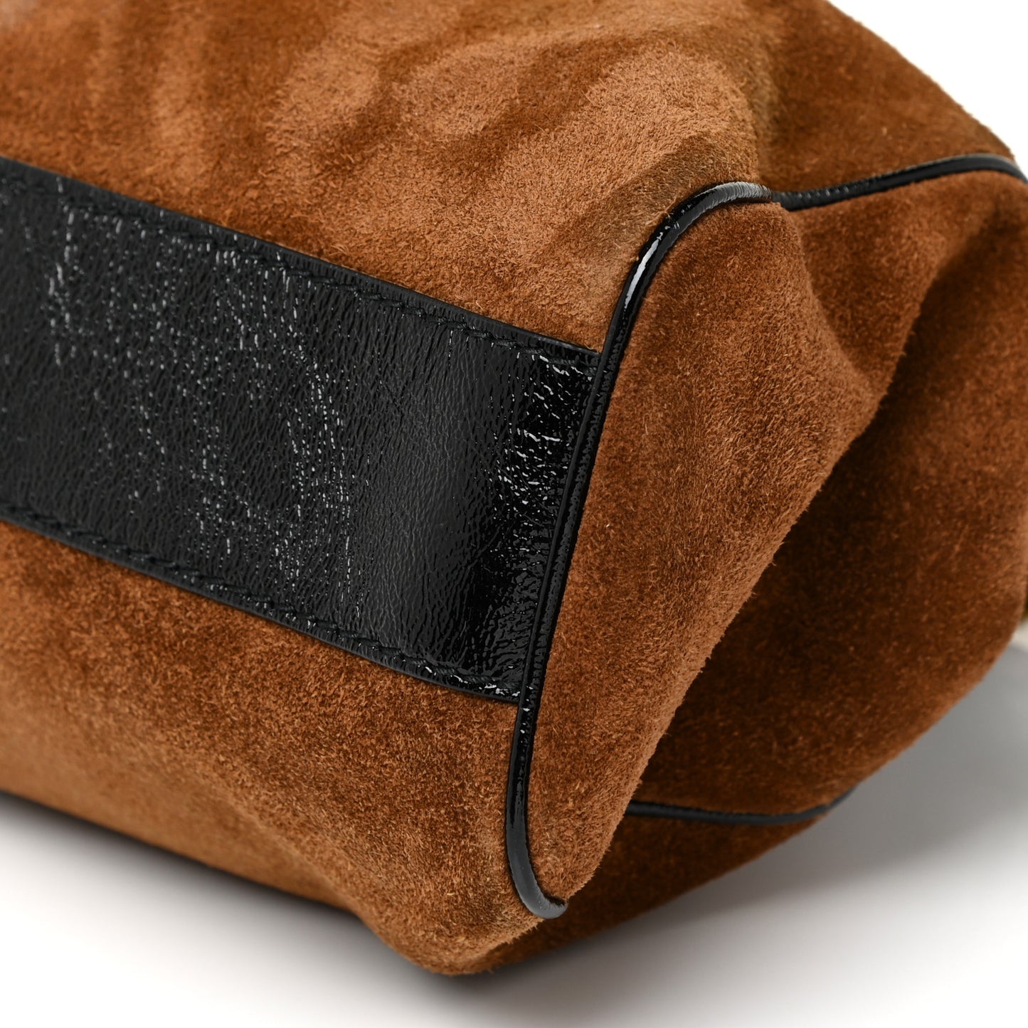 Suede Ophidia Medium Re(Belle) Top Handle Bag Nocciola Black