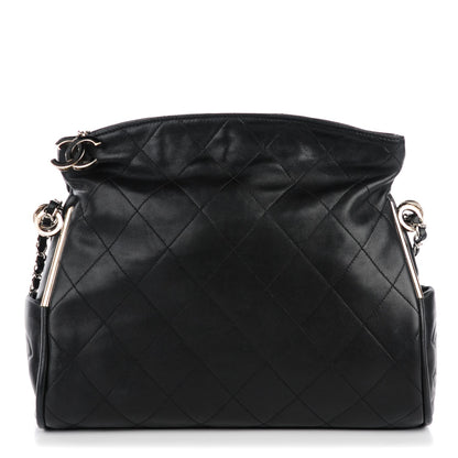 Chanel Lambskin Stitched Medium Ultimate Soft Tote Black 1 of 8