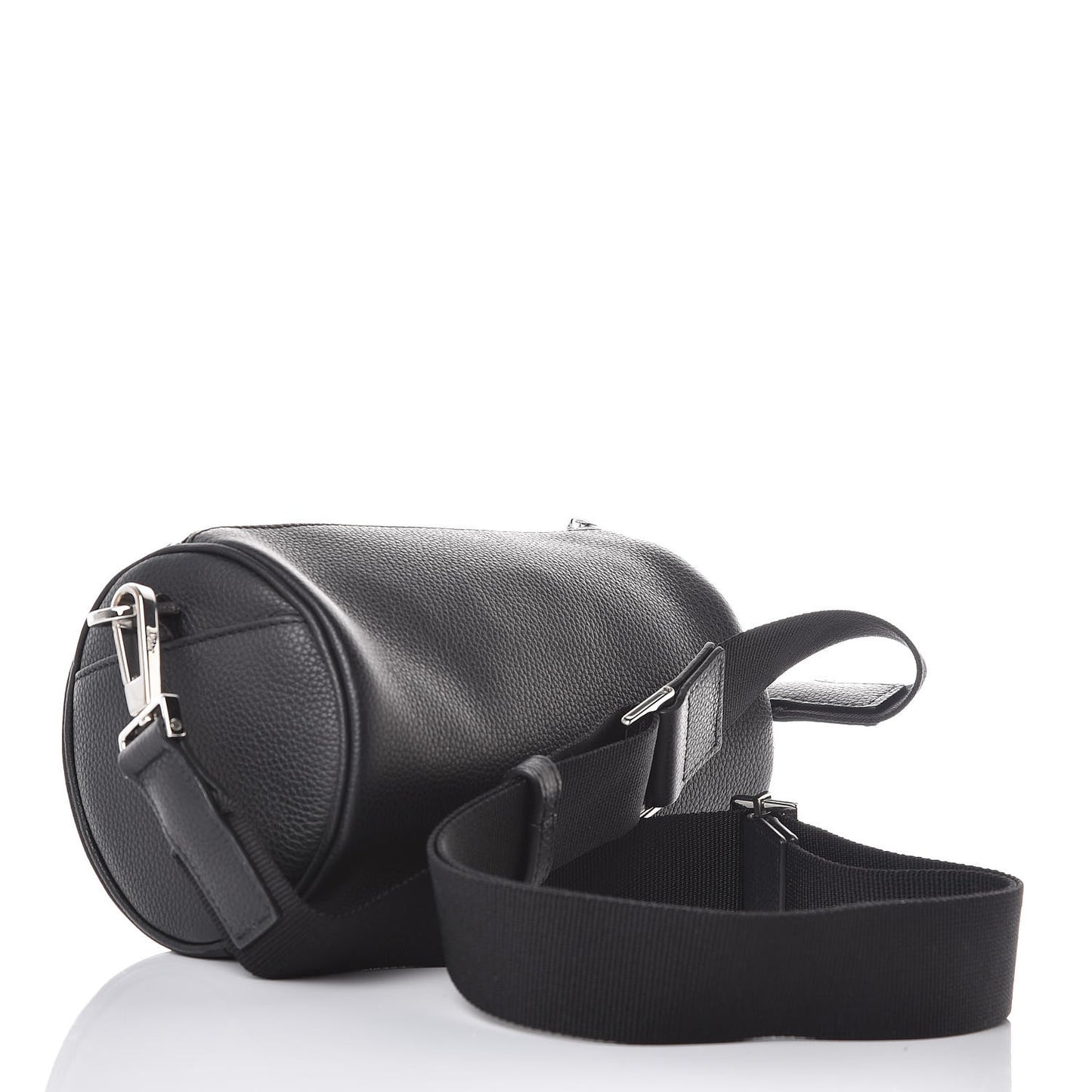 HOMME Grained Calfskin Mens Roller Pouch Black