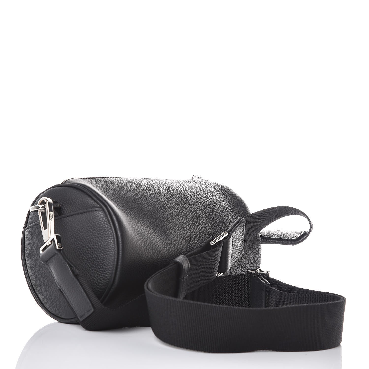 Christian Dior HOMME Grained Calfskin Mens Roller Pouch Black 3 of 7