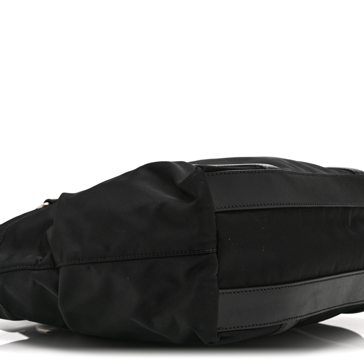 Prada Tessuto Nylon Saffiano Tote Black 9 of 10