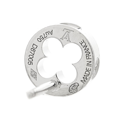 Louis Vuitton 18K White Gold Empreinte Ear Studs Earrings 4 of 4