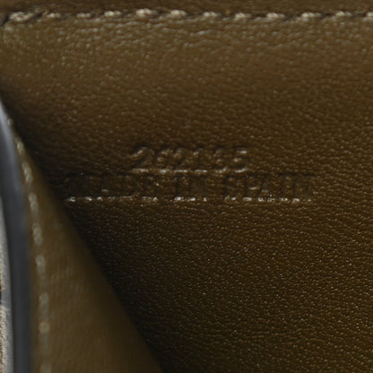 Loewe Grained Calfskin Small Vertical Wallet Dark Blush Dark Olive 7 of 11