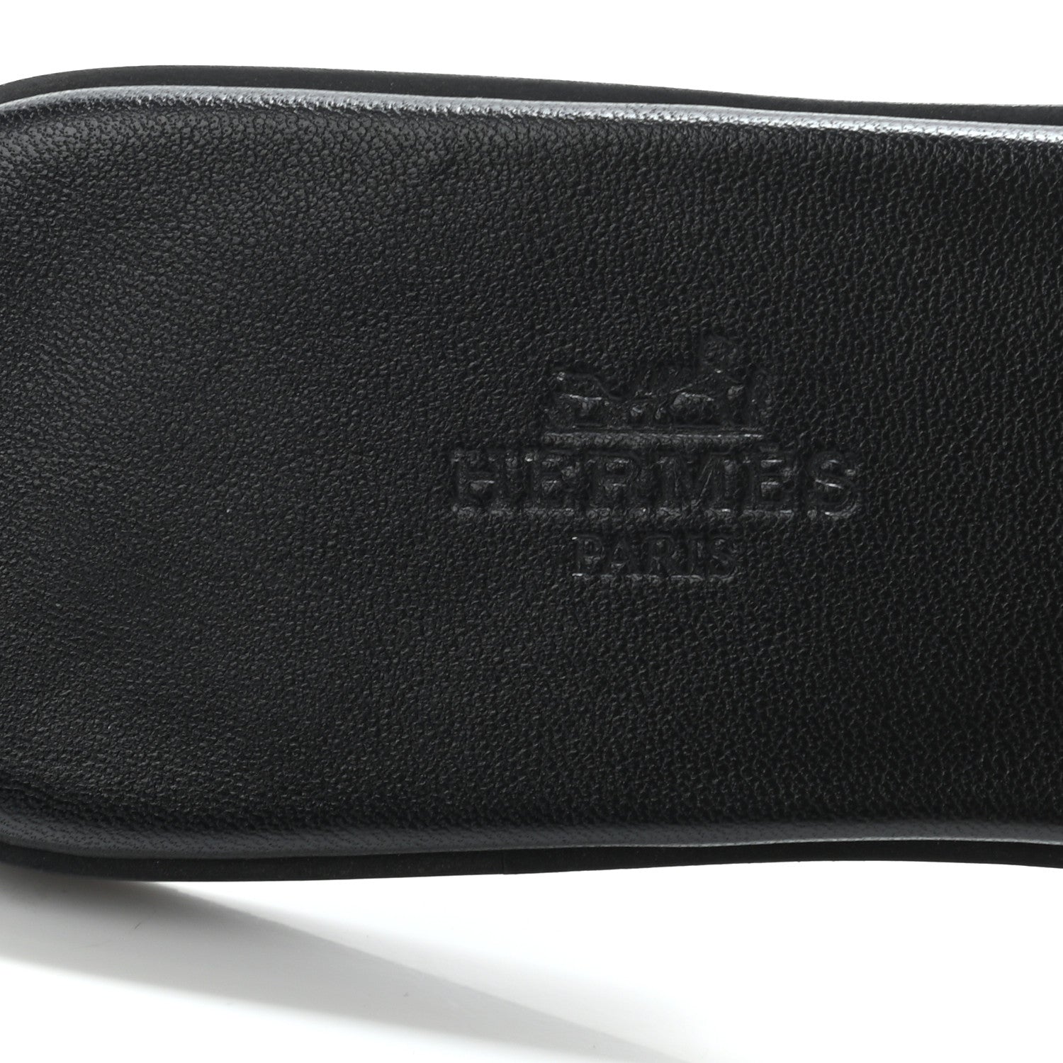 Hermes Calfskin View Sandals 37.5 Black 6 of 9