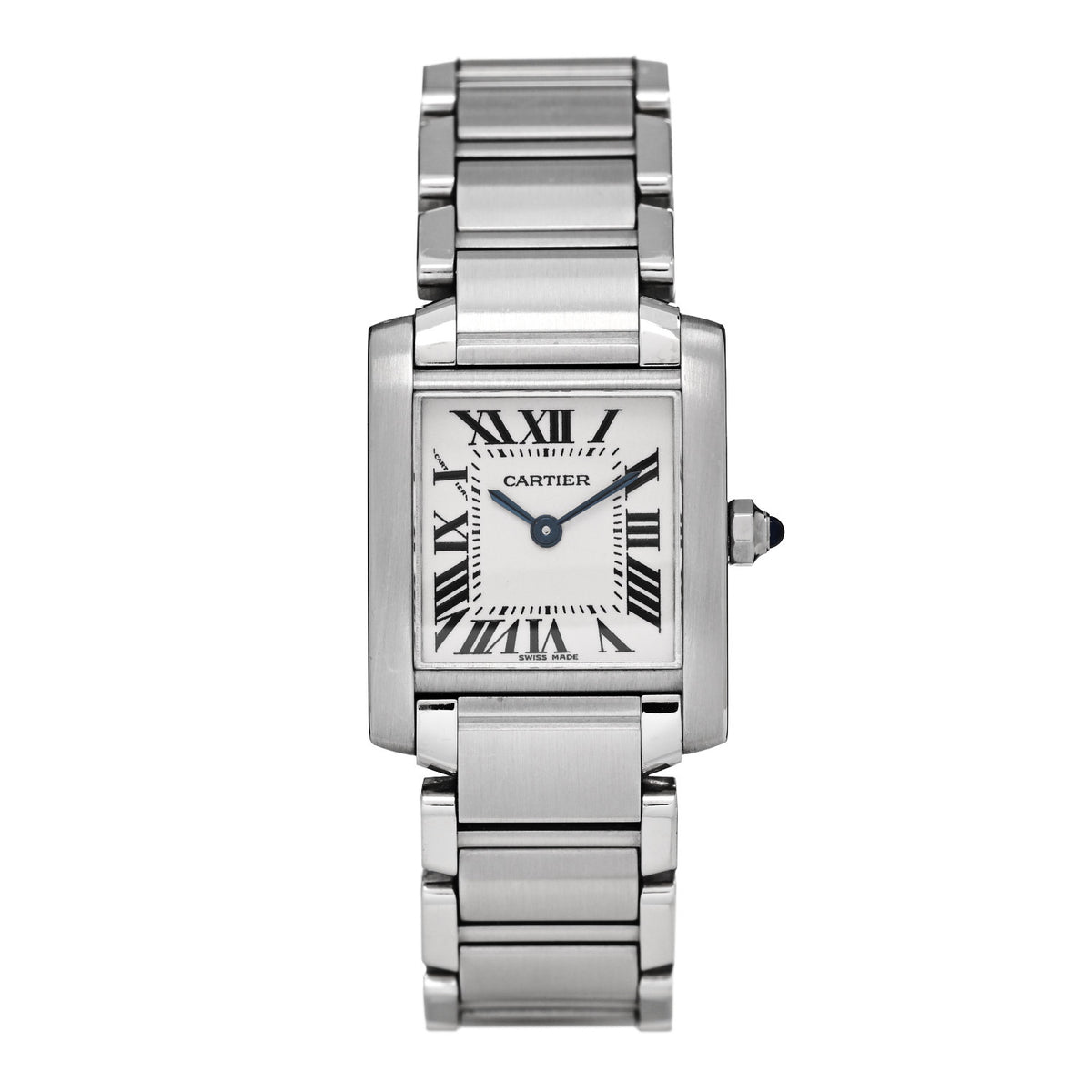 Cartier Stainless Steel 20mm Tank Francaise Quartz Watch 1 of 5