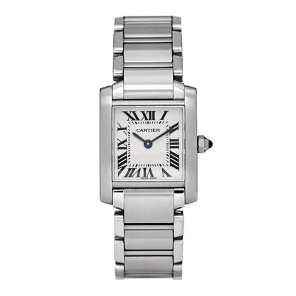 Cartier Stainless Steel 20mm Tank Francaise Quartz Watch 1 of 5