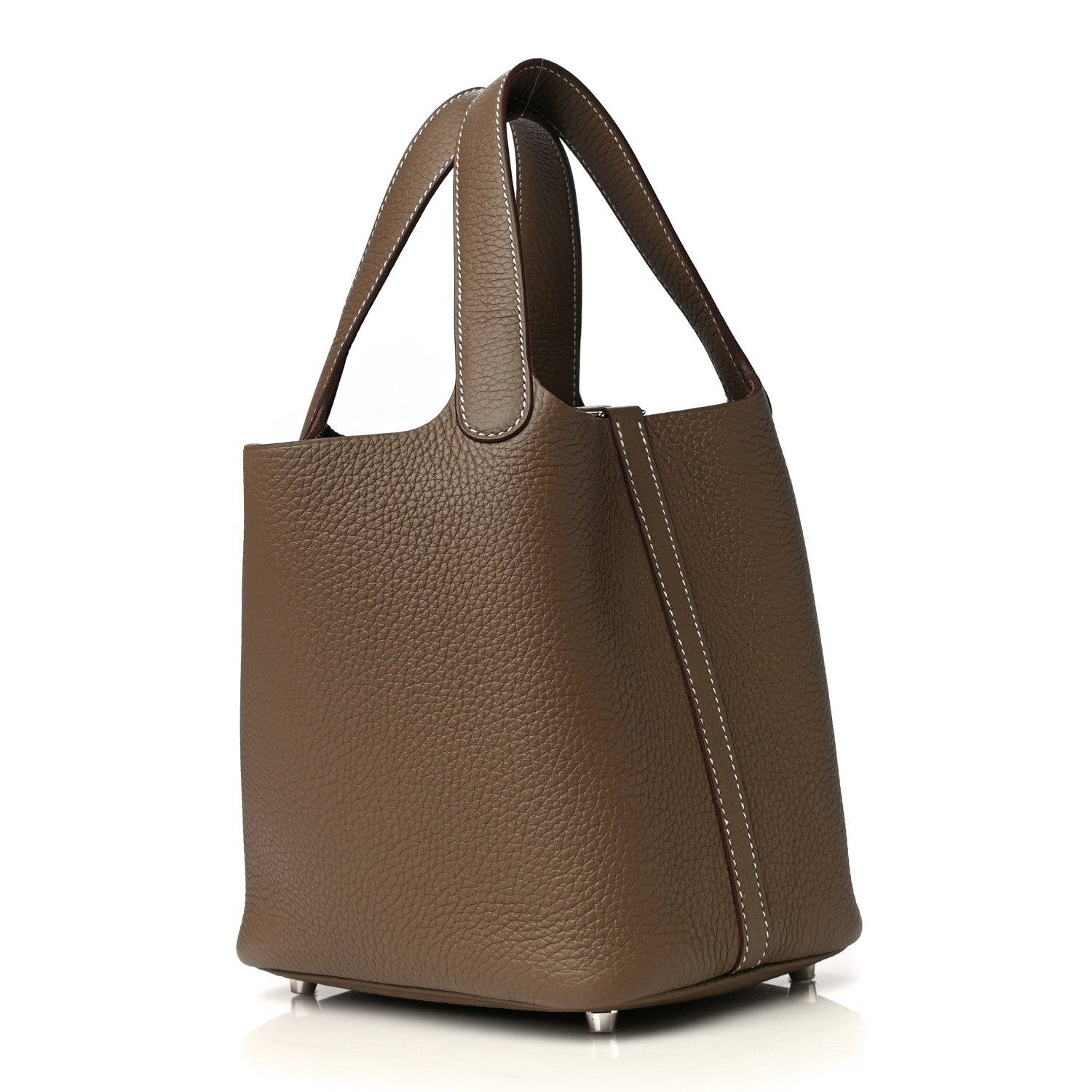 Hermes Taurillon Clemence Picotin Lock 18 PM Etoupe 3 of 10