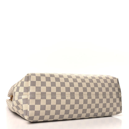 Louis Vuitton Damier Azur Graceful MM Rose Ballerine 4 of 13