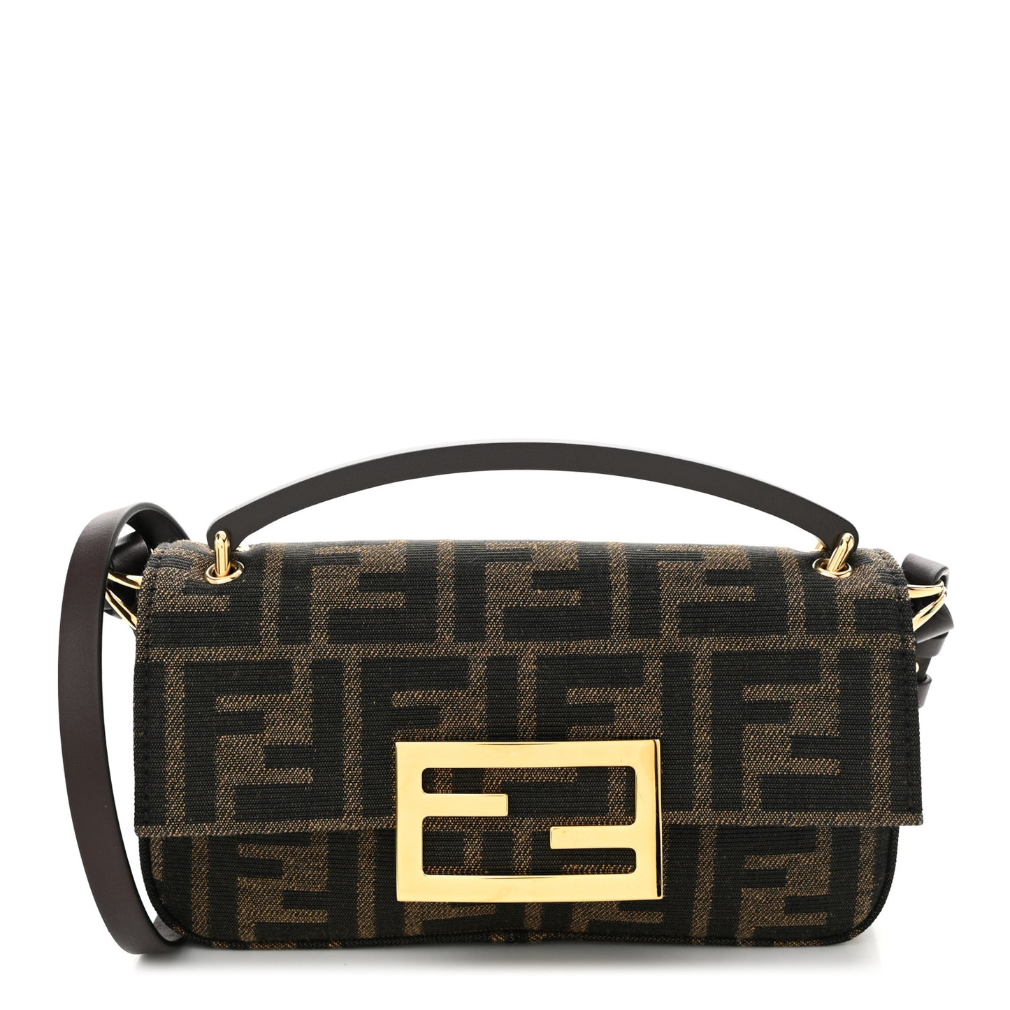 Fabric Jacquard FF 1974 Phone Baguette Tobacco Moro