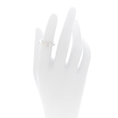 Tiffany Sterling Silver T Square Ring 49 5 2 of 4