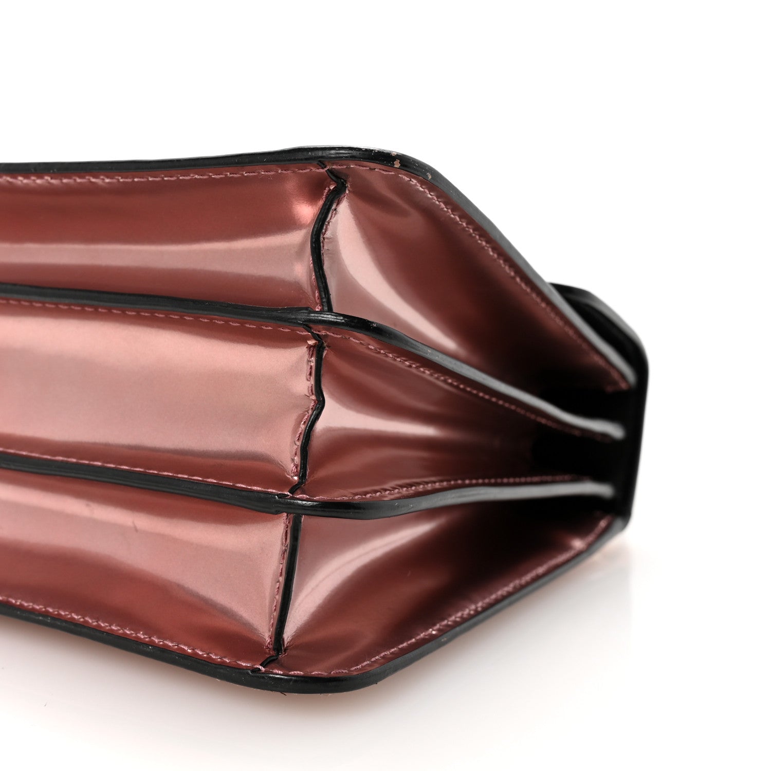 Bulgari Metallic Calfskin Serpenti Forever Top Handle Rose Quartz 9 of 9