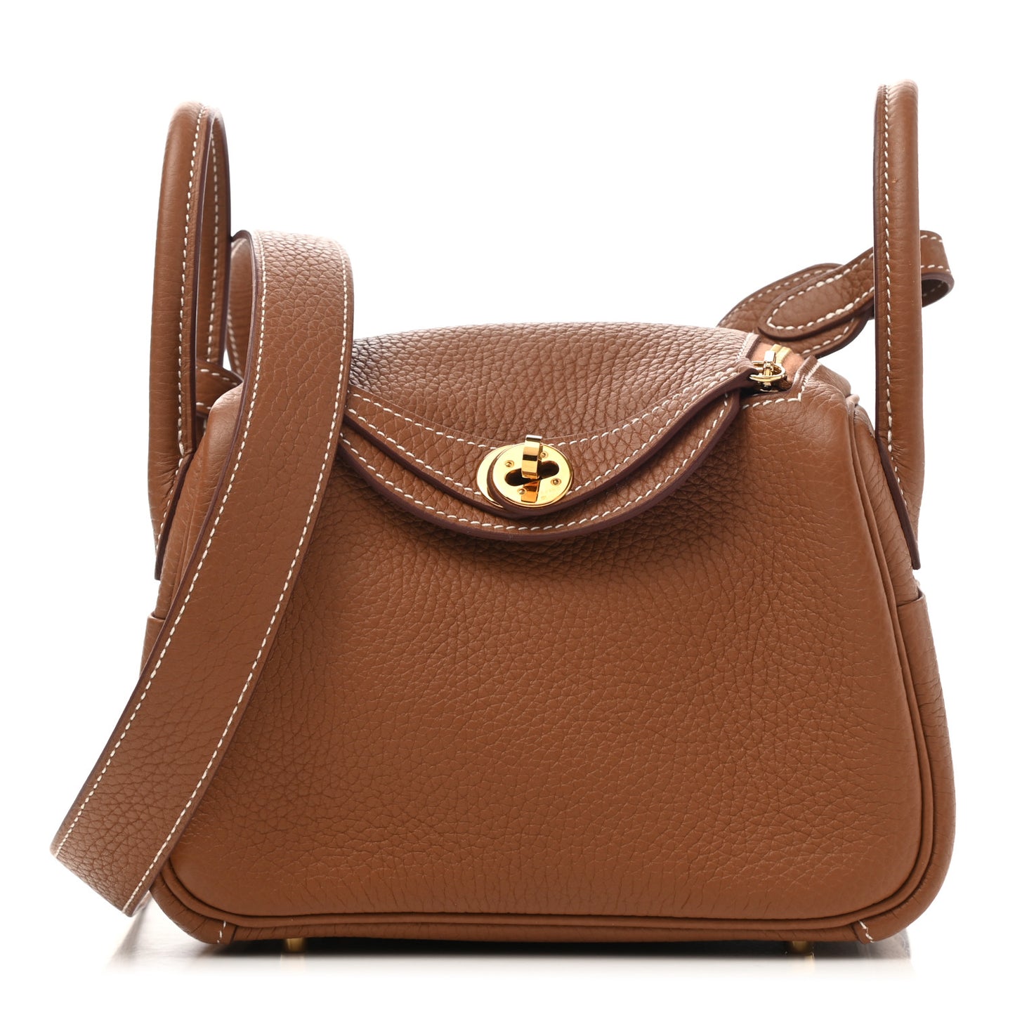 Taurillon Clemence Mini Lindy 20 Gold