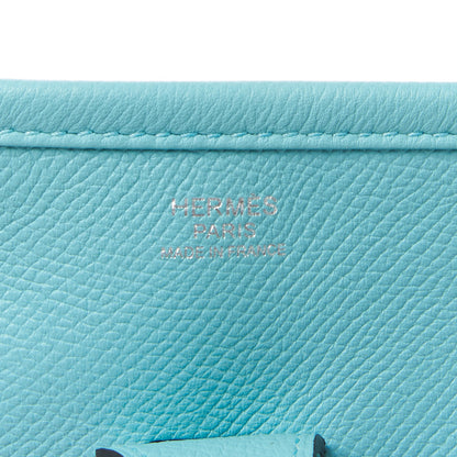 Hermes Epsom Evelyne III PM Bleu Atoll 7 of 9