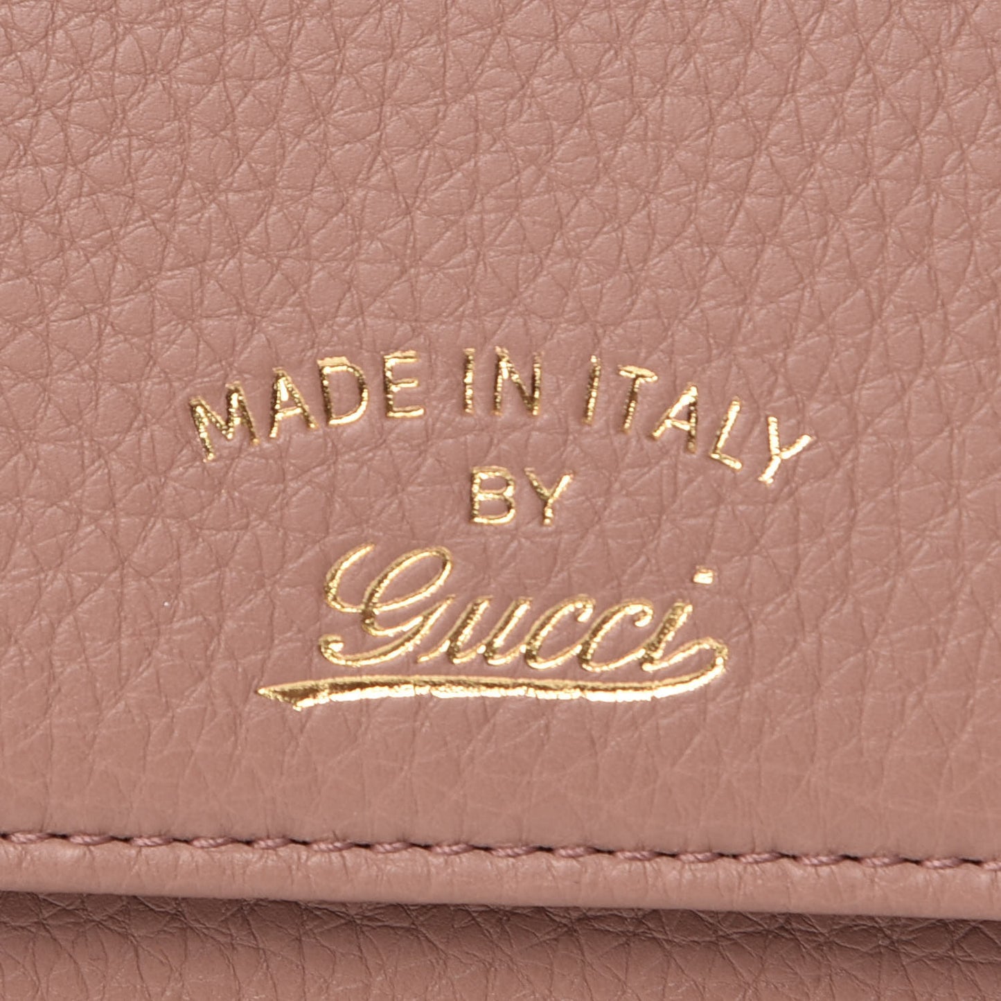 Dollar Calfskin Swing Continental Wallet Soft Pink