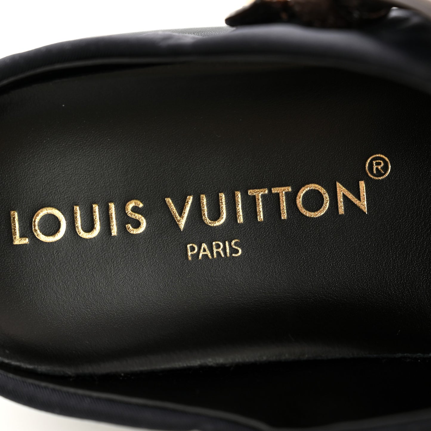 Nylon Embossed Monogram Aspen Platform Clog Mules 36 Black