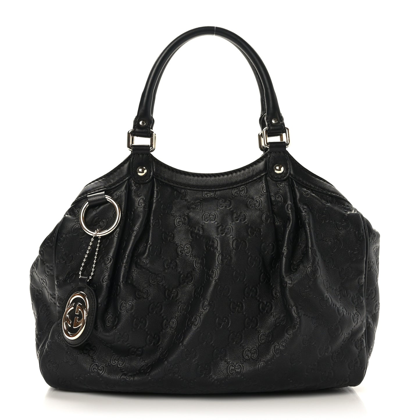 Guccissima Medium Sukey Tote Black