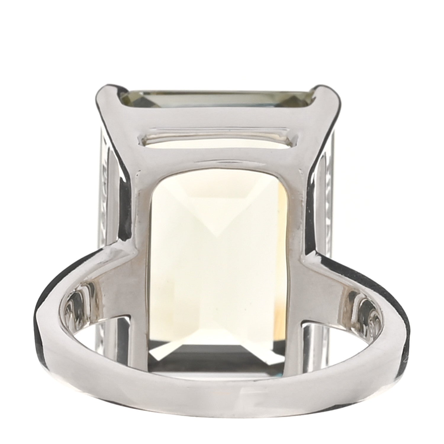 Tiffany Sterling Silver Prasiolite Sparklers Cocktail Ring 47 4 3 of 5