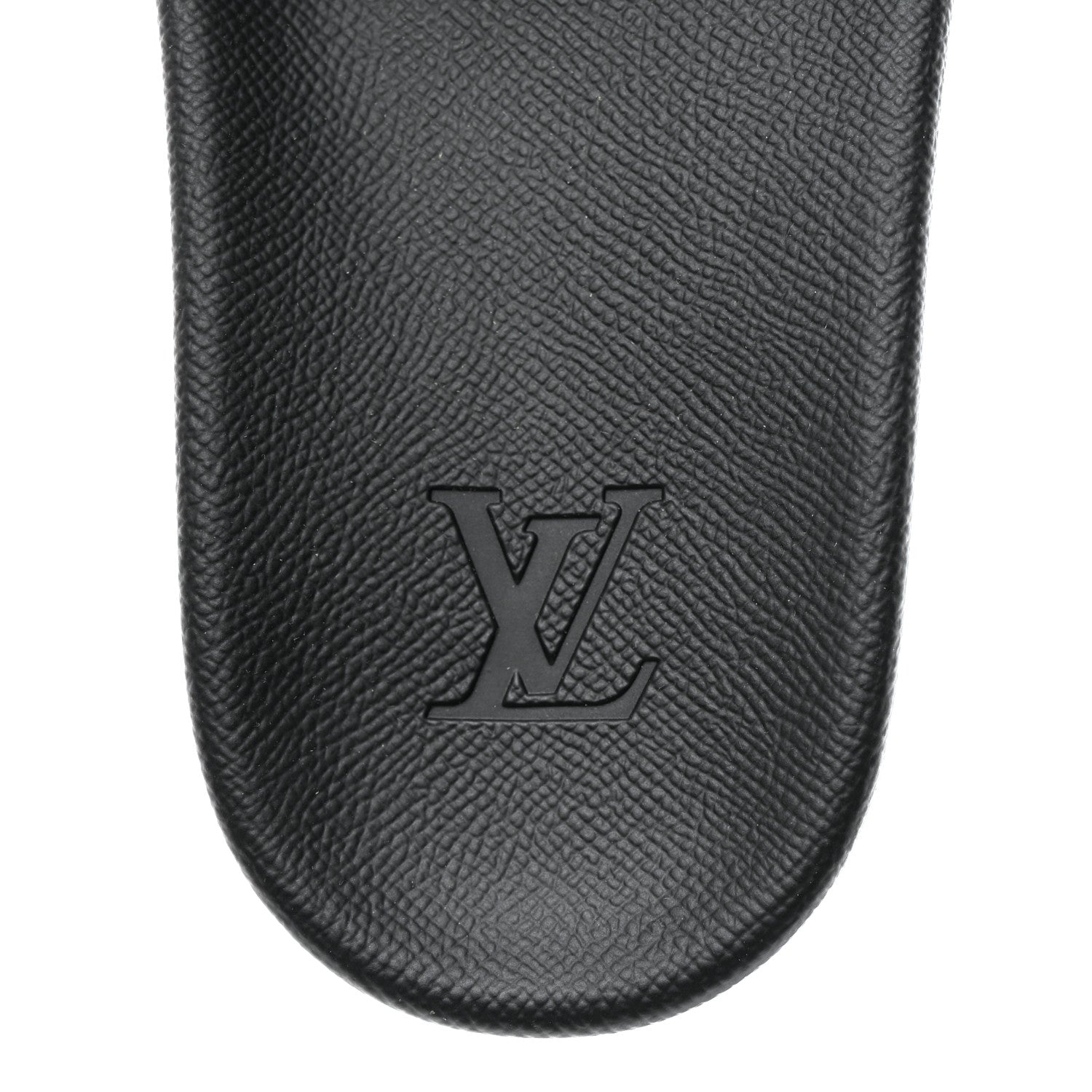 Louis Vuitton Rubber Damier Mens Waterfront Mules 7.5 Black 6 of 8