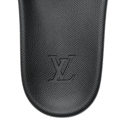 Louis Vuitton Rubber Damier Mens Waterfront Mules 7.5 Black 6 of 8