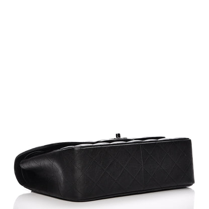 Chanel Crumpled Calfskin Quilted Jumbo Double Flap So Black 4 of 7