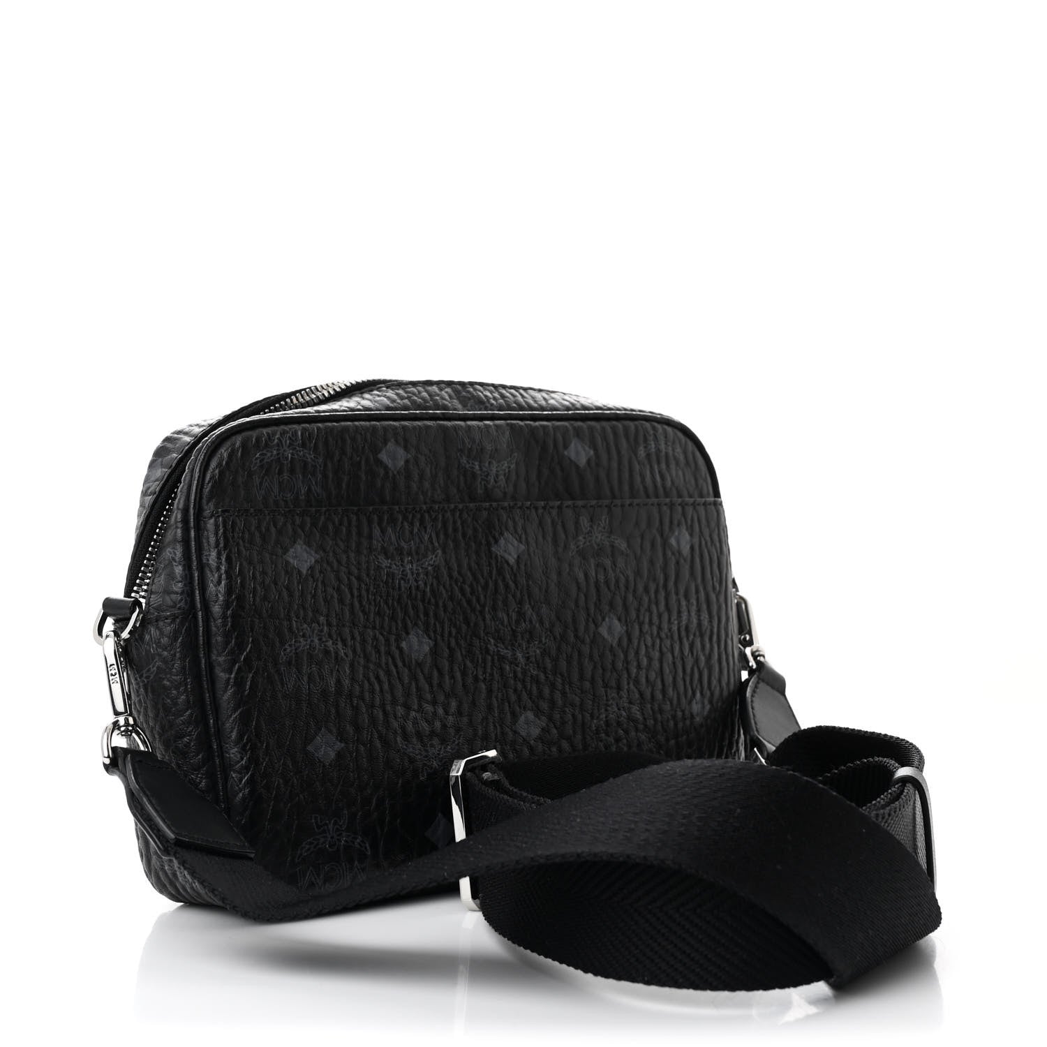 MCM Visetos Camera Crossbody Bag Black 3 of 10
