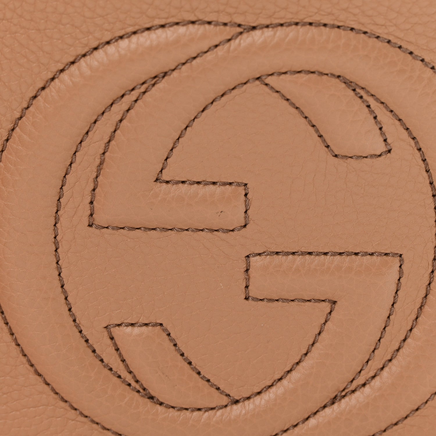 Gucci Pebbled Calfskin Small Soho Disco Bag Camelia 11 of 14