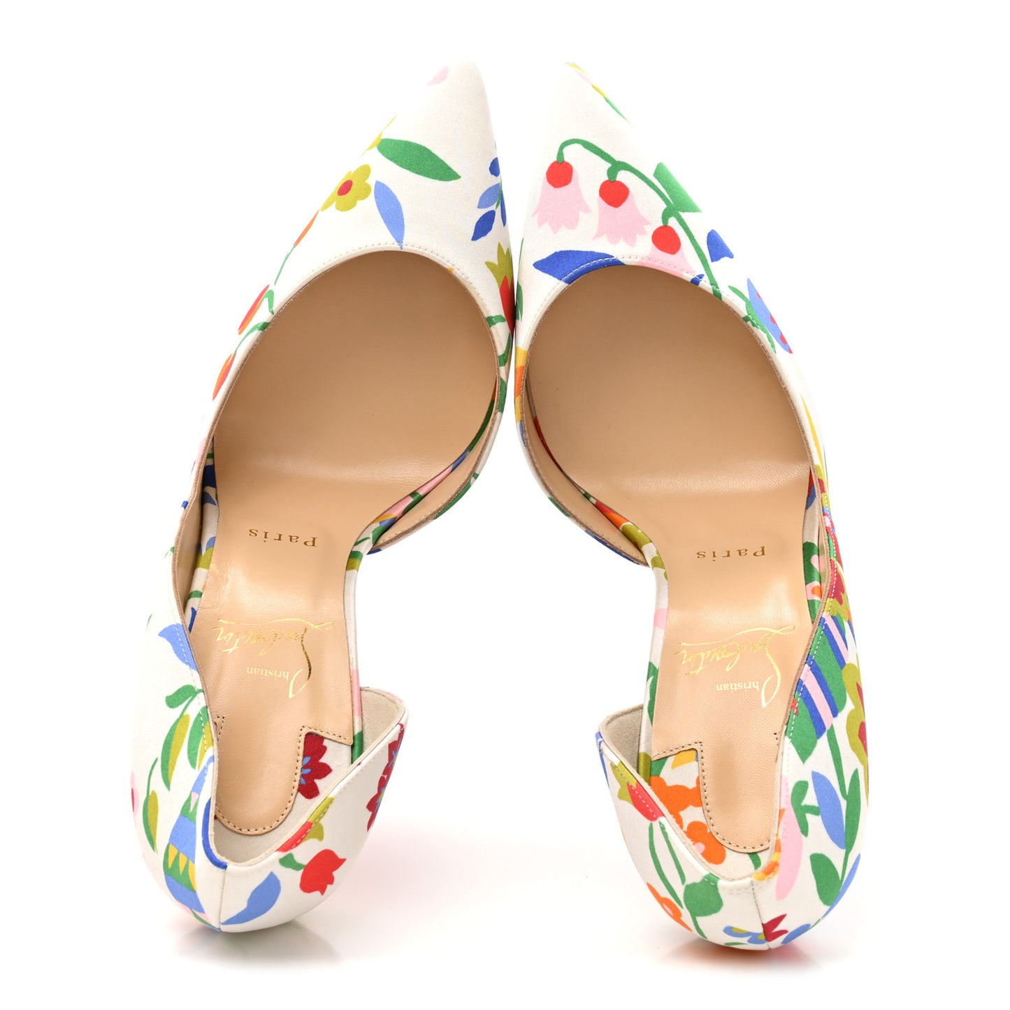 Crepe Satin Bloomy Irizia 100 Pumps 40.5 Multicolor