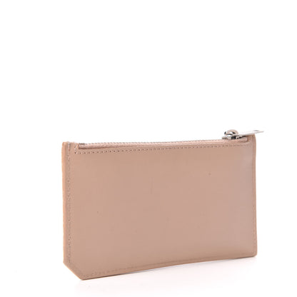 Saint Laurent Calfskin 5 Fragments Zip Pouch Card Holder Nude Powder 3 of 7