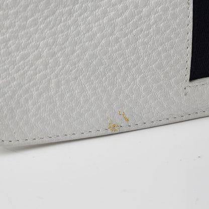 Gucci Pebbled Calfskin Web Blondie Flap White 20 of 23