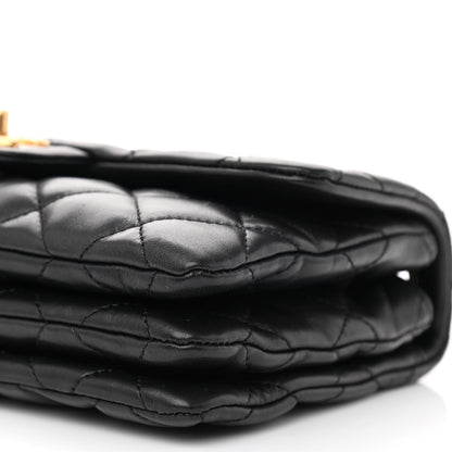 Chanel Lambskin Quilted Small Pillow Crush Flap Black 8 of 8